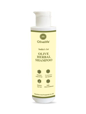 India's 1st <br> Olive Herbal Shampoo