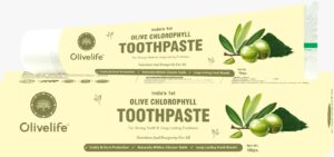 India's 1st <br> Olive Herbal Tooth Paste