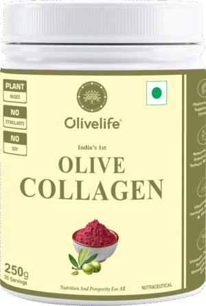 India’s 1st <br> Olive Collagen ( After Olive Berry Superfood)